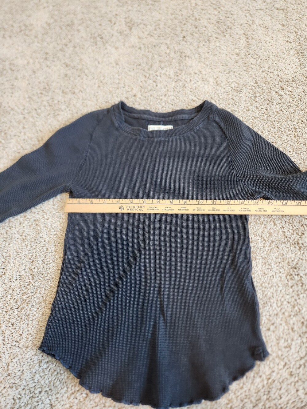 We The Free Easy Does It Tee Long Sleeve Thermal Size Small - Picture 8 of 9